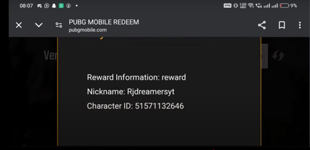 PUBG Mobile'da Redeem Kod