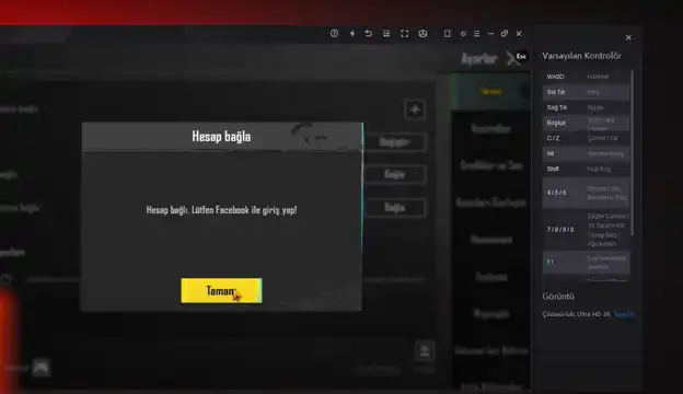 PUBG Mobile X hesabı baglama